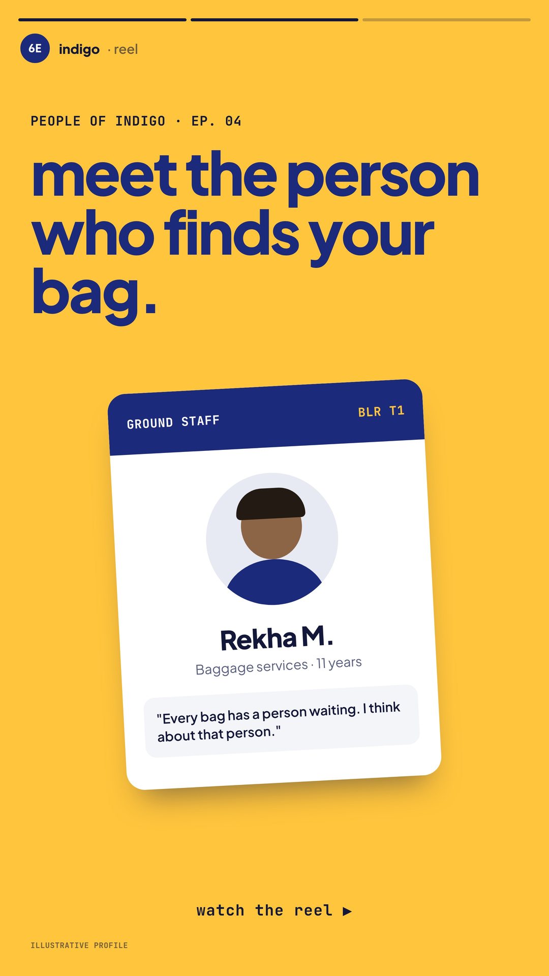 Instagram Stories, People of IndiGo: baggage